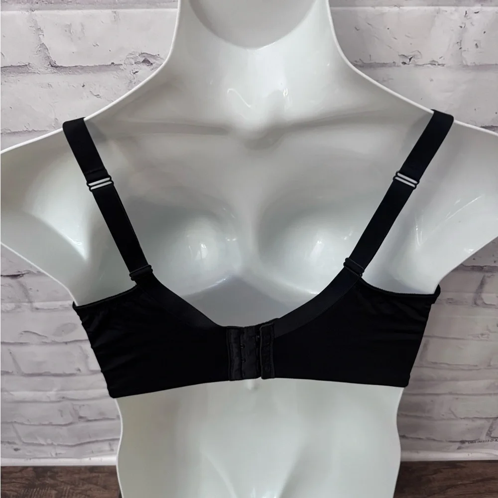 Cacique Bra Unlined‎ Balconstts Size 38H Black Underwire Lingerie Sexy